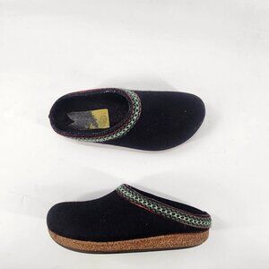Stegmann Original Wool Clogs Womens Size 6 Black Indoor Outdoor Boho 90s